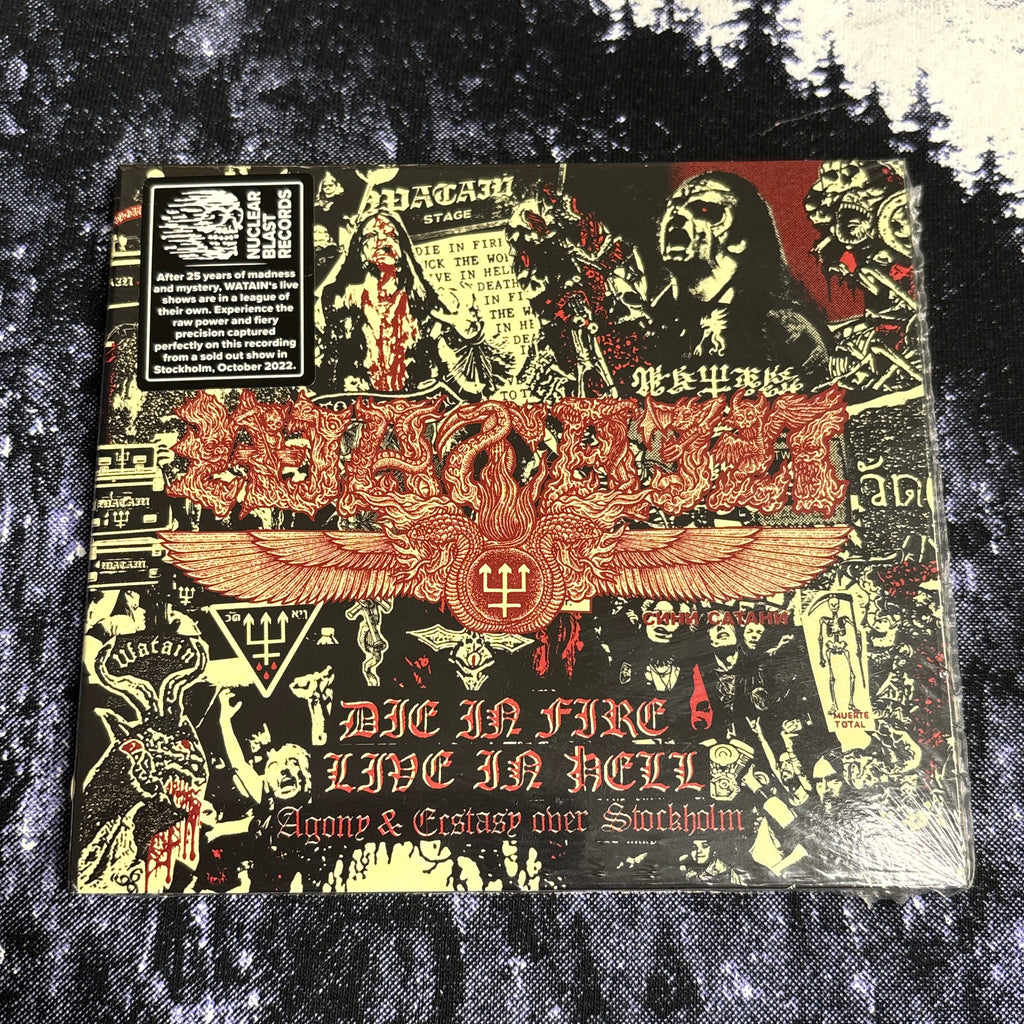 WATAIN: DIE IN FIRE LIVE IN HELL CD digipak *new and sealed*