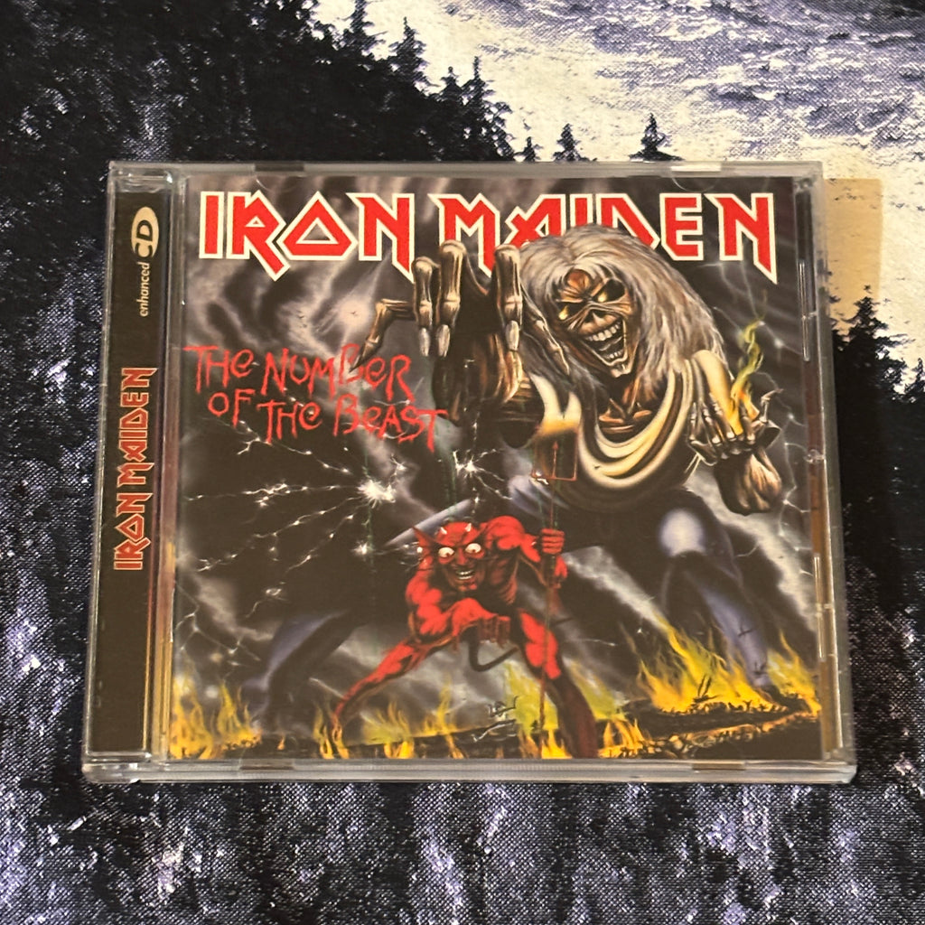 IRON MAIDEN: THE NUMBER OF THE BEAST CD *preowned/ex-display/collectible, excellent condition*