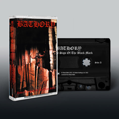 BATHORY: Under the Sign of the Black Mark cassette (official tape edition of the Swedish legends)