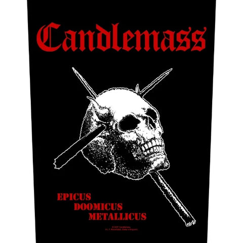 Official CANDLEMASS: EPICUS DOOMICUS METALLICUS large back patch