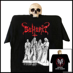 BEHERIT: 'Satanic Metal Temple (Oath Of Black Blood)' shirt  (by CND)