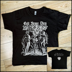 Back in stock (limited numbers) - CULT NEVER DIES: TREE OF KNOWLEDGE AND DEATH shirt