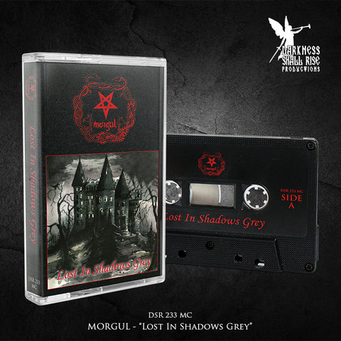 Preorder [April 2023] MORGUL: Lost In Shadows Grey cassette (classic Norwegian symphonic black metal from 1997)