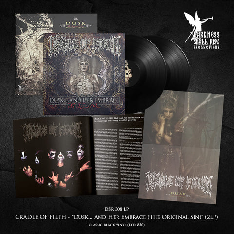 CRADLE OF FILTH: Dusk and her Embrace (Original Sin) double LP (2 x black or colour vinyl, remaster, download, limited)