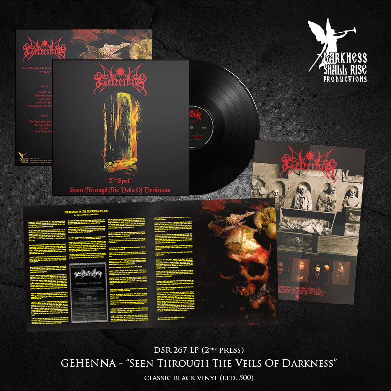 GEHENNA: Seen Through the Veils of Darkness (Second Spell) LP (black or marble vinyl)