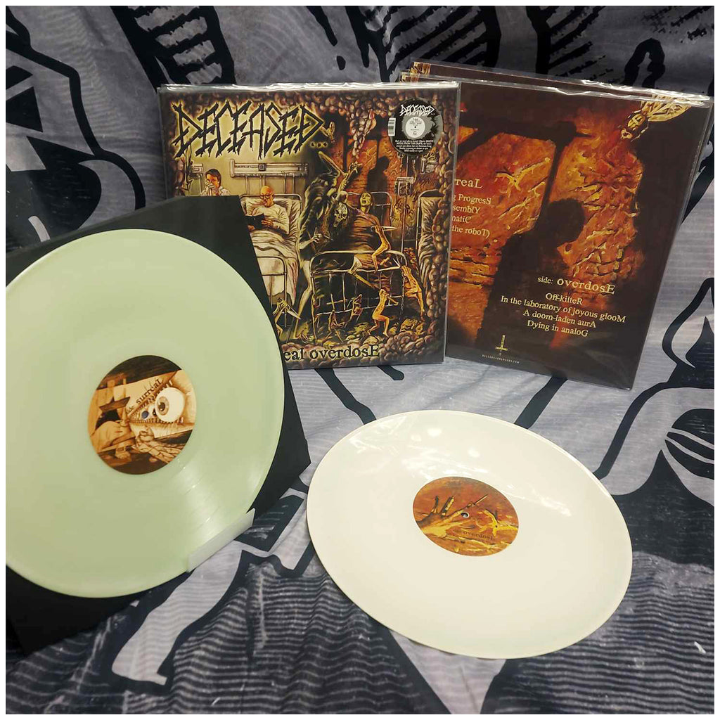Sale: DECEASED: Surreal Overdose LP (Coke Bottle Green/Bone Swirl Vinyl)