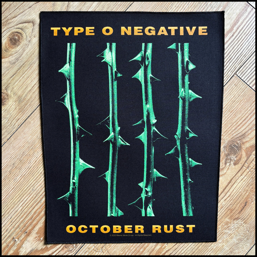 Official TYPE O NEGATIVE: OCTOBER RUST large back patch