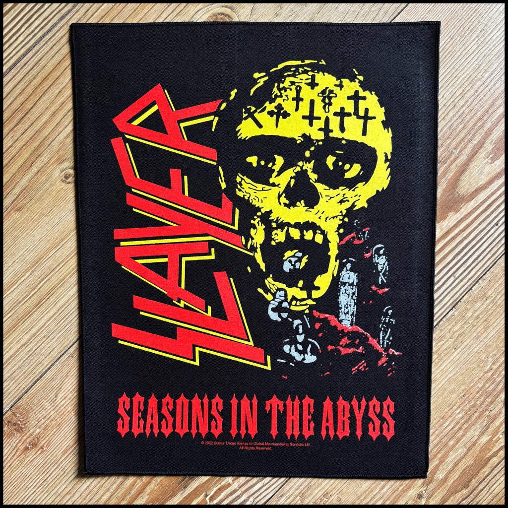 Official SLAYER: SEASONS IN THE ABYSS large back patch