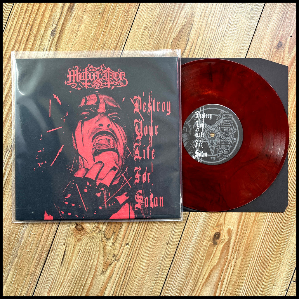 MUTIILATION: Destroy Your Life For Satan (limited cherry red 10" vinyl)