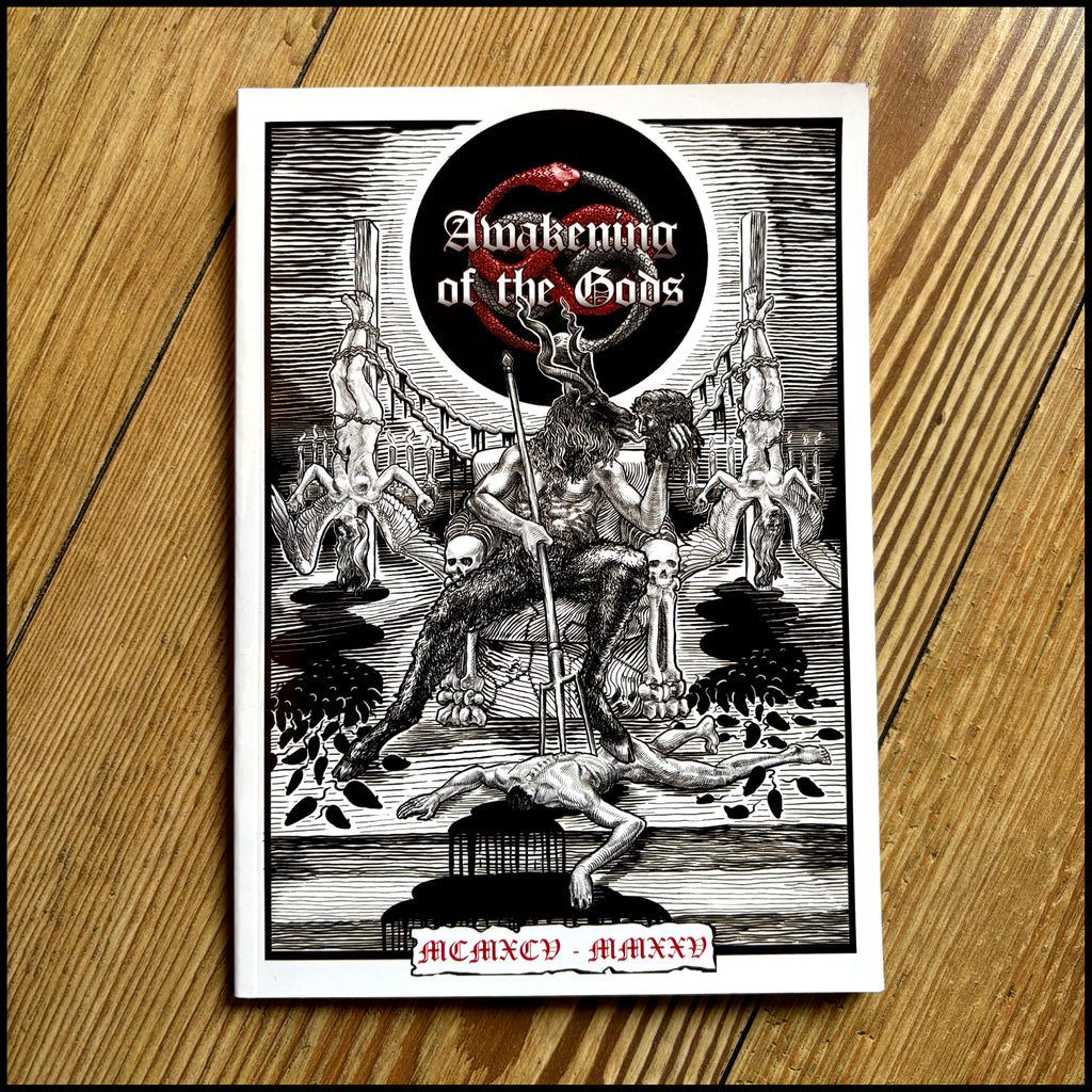 AWAKENING OF THE GODS mini-book (90s zine material feat. Kawir, Decayed, Sarnath, Mortuary Drape, Therion, Nuclear Death etc)