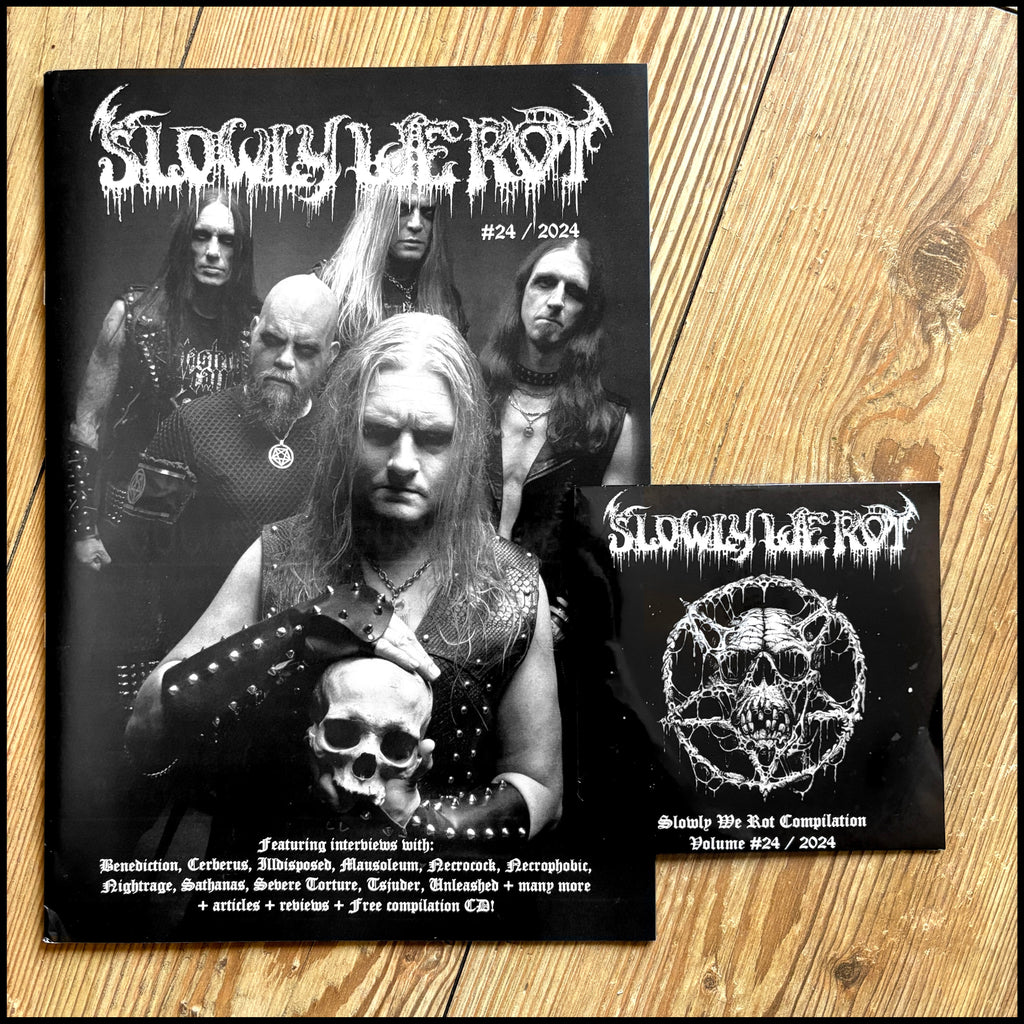 SLOWLY WE ROT #24 zine (high quality black metal  / death metal zine)