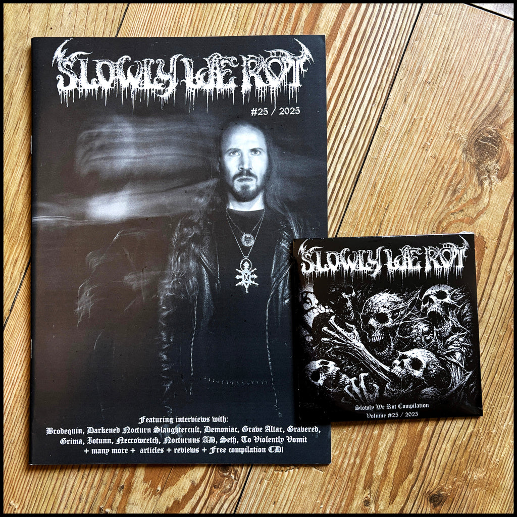 SLOWLY WE ROT #25 zine (high quality black metal  / death metal zine)