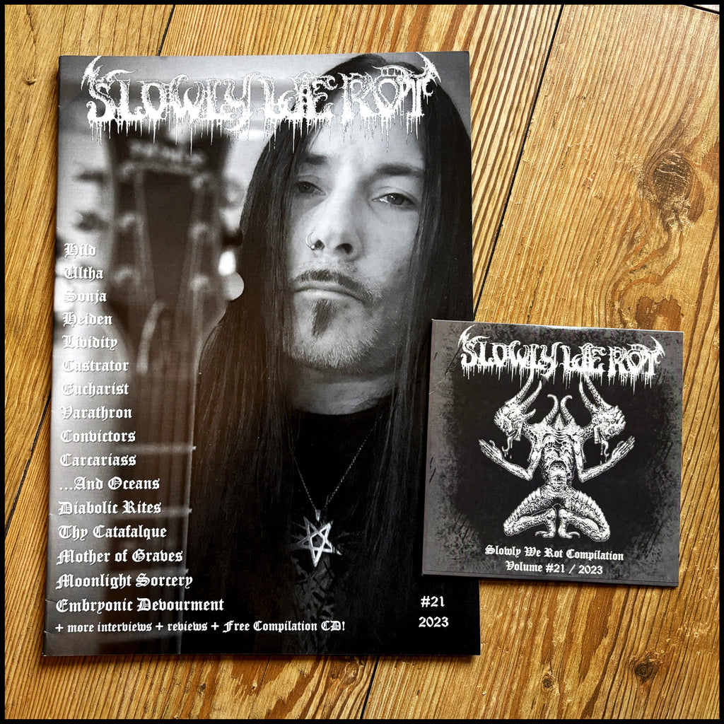 SLOWLY WE ROT #21 zine (high quality black metal  / death metal zine)