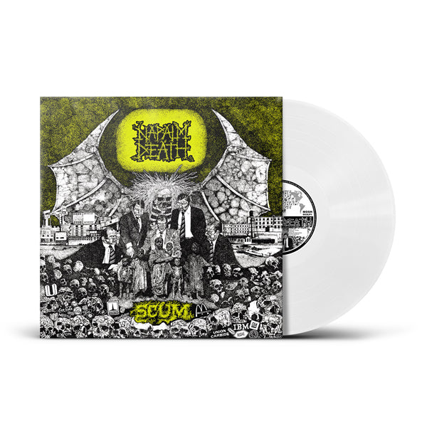 NAPALM DEATH: SCUM LP (limited white vinyl) *new* – CultNeverDies