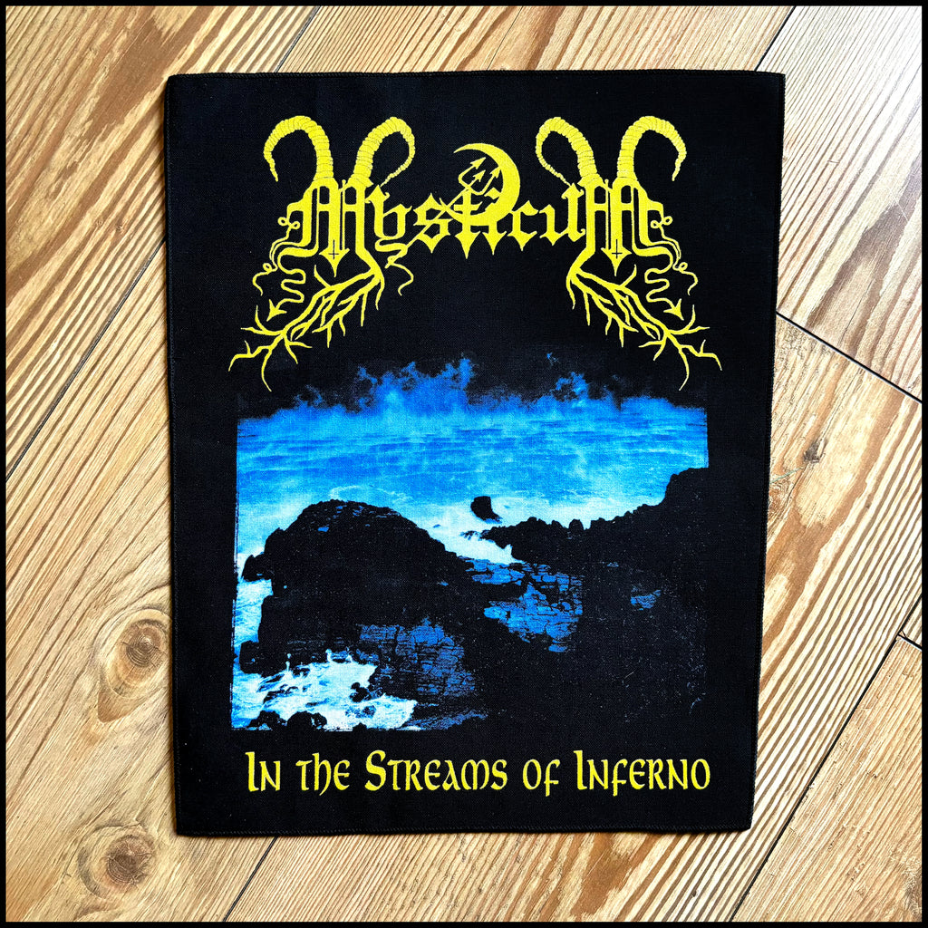 Official MYSTICUM: IN THE STREAMS OF INFERNO back patch (by CND)