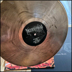 NECROMANTIA: Scarlet Evil Witching Black LP (marble vinyl, 8 page booklet, Greek black metal classic)