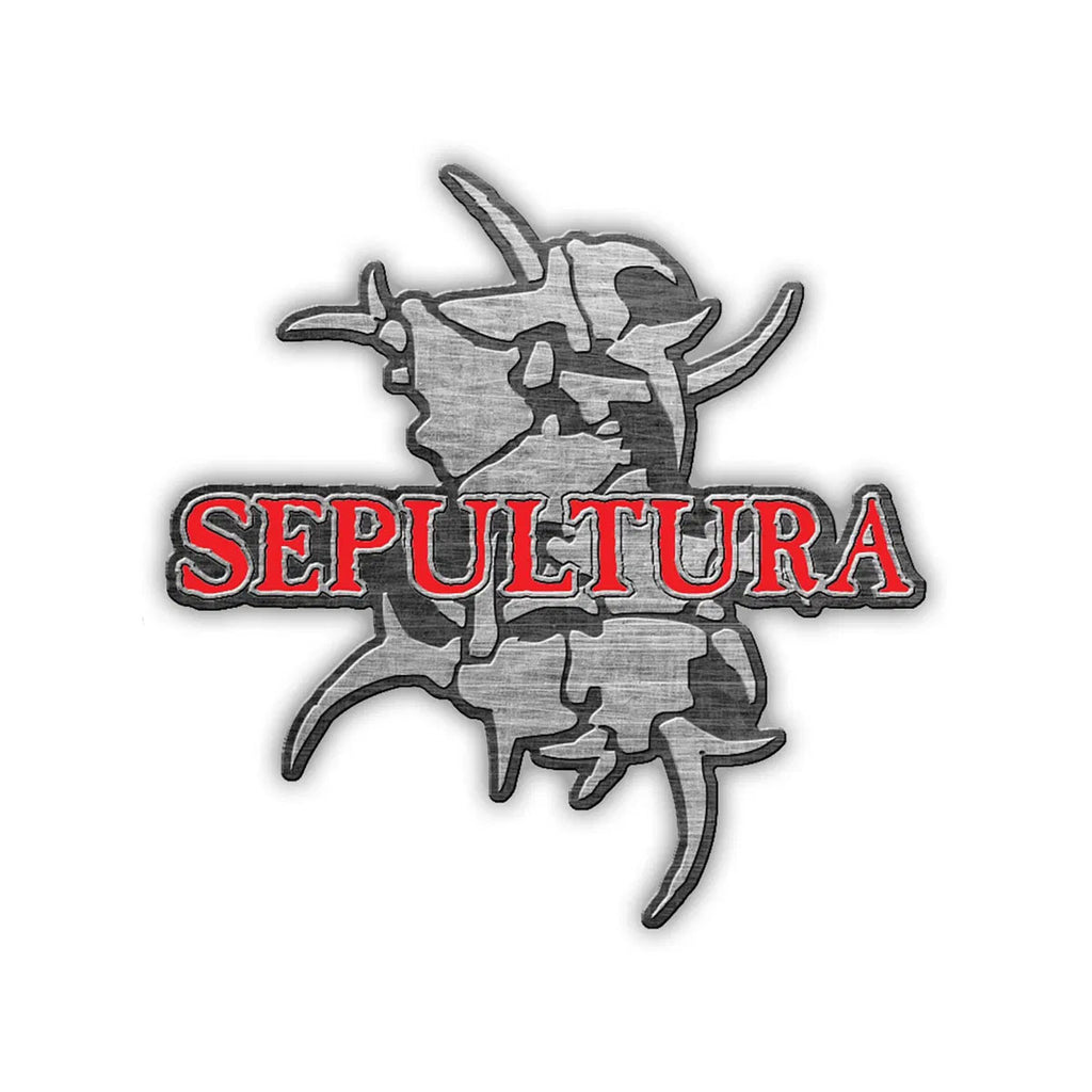 Official SEPULTURA: LOGO cast metal badge