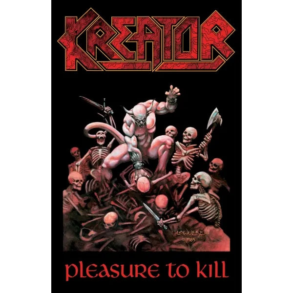 KREATOR: PLEASURE TO KILL large flag / textile poster