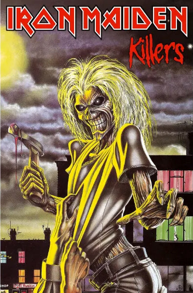 IRON MAIDEN: KILLERS large flag / textile poster