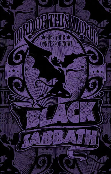 BLACK SABBATH: LORD OF THIS WORLD large flag / textile poster