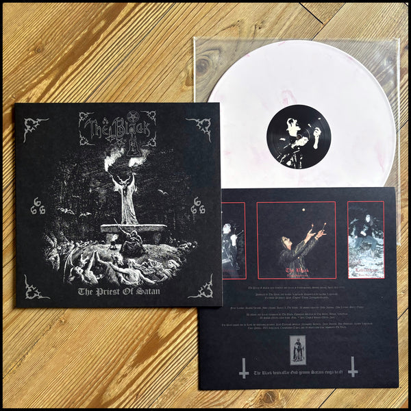 THE BLACK: The Priest of Satan LP (gatefold, ltd. white/red marble vinyl,  Swedish black metal feat. Jon from Dissection)