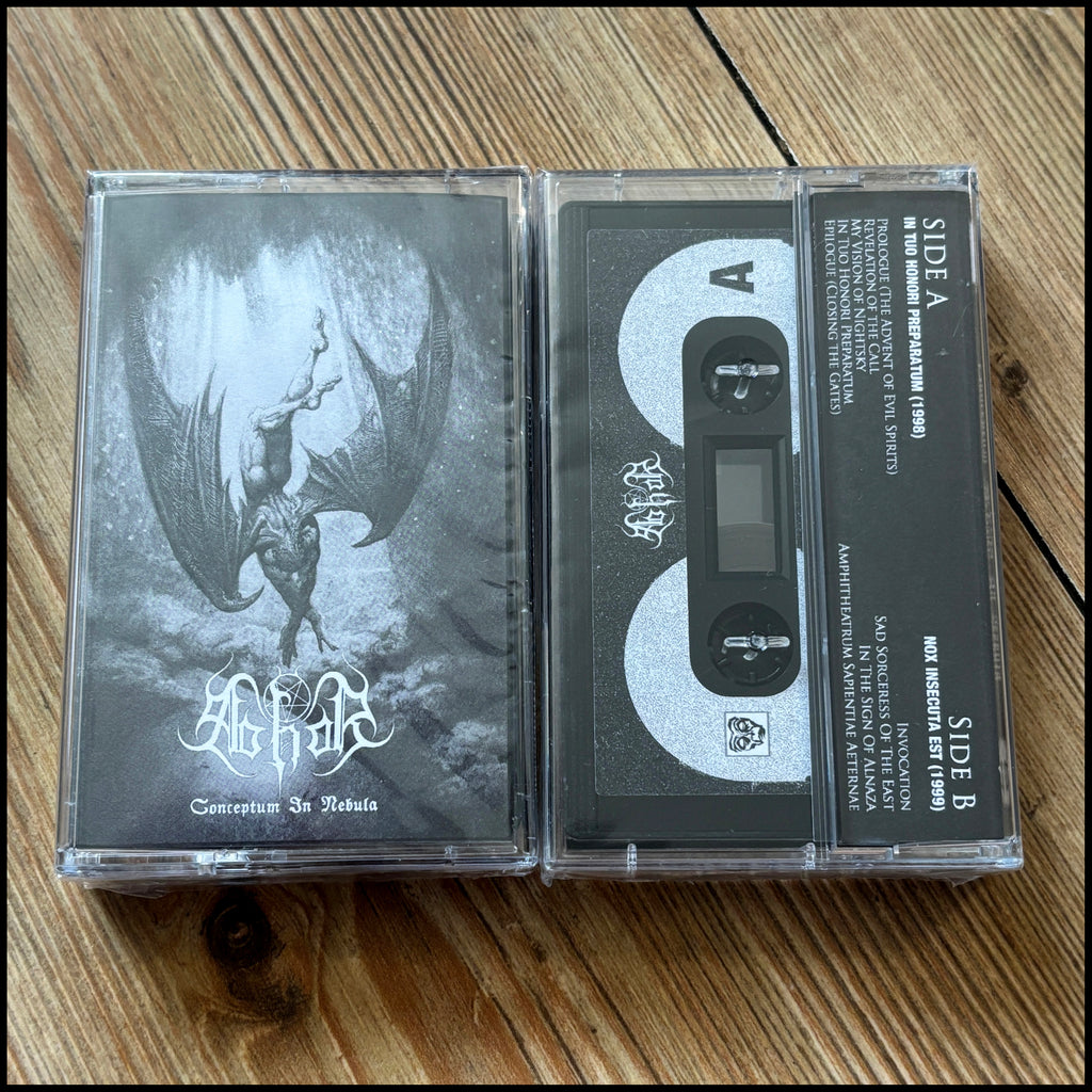 ABHOR: Conceptumn In Nebula cassette (first two demos by the occult black metal outfit)