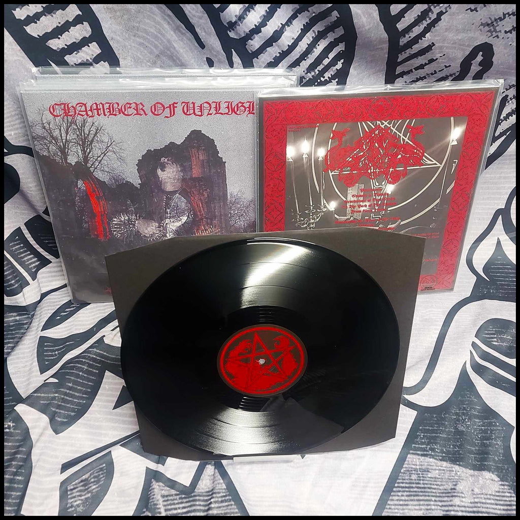 CHAMBER OF UNLIGHT: Realm Of The Night LP (vinyl with poster, Finnish black metal)