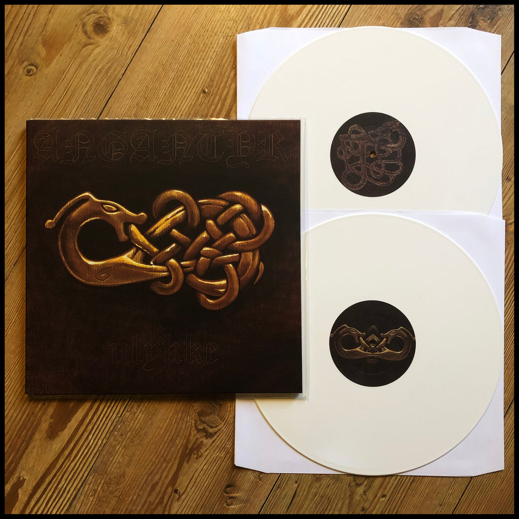 Sale: ANGANTYR: Ulykke 2 x LP (double white vinyl, gatefold sleeve, raw, atmospheric BM ala Taake/Kampfar)