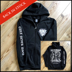 CULT NEVER DIES zip hoodie