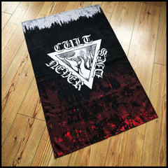 CULT NEVER DIES large flag / textile poster