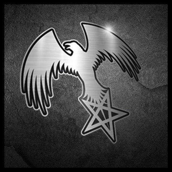 Official MYSTICUM Raven metal pin badge
