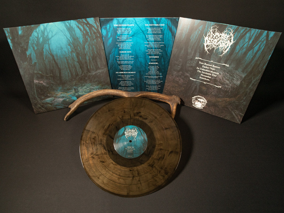 WOODS OF DESOLATION: Torn Beyond Reason LP (amber/black marble vinyl, 2nd album by the celebrated atmospheric/post BM project) *new*