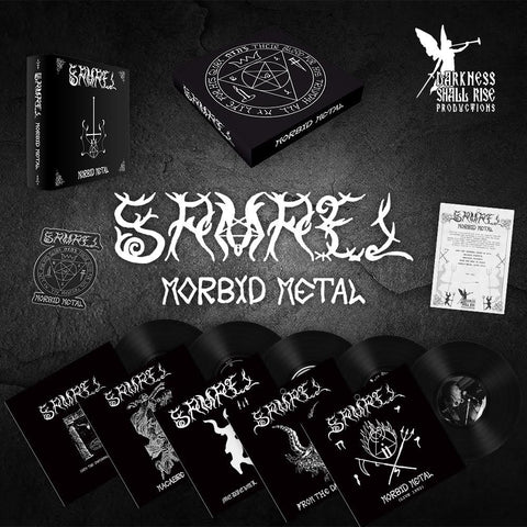 Preorder [late May] SAMAEL: Morbid Metal EP Boxset (5 x black vinyl plus hardback book and patch)