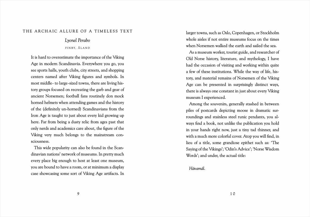 Preorder [November 2026] THE COMPARATIVE HÁVAMÁL book