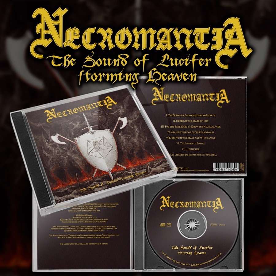 NECROMANTIA: The Sound Of Lucifer Storming Heaven CD (classic Greek black metal) *new*