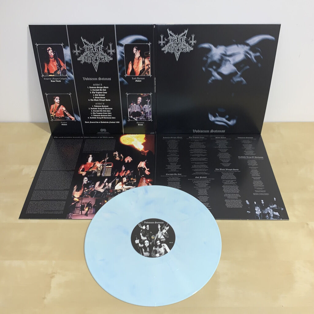 DARK FUNERAL: Vobiscum Satanas LP (1998 opus on limited marble vinyl, gatefold sleeve) *new*