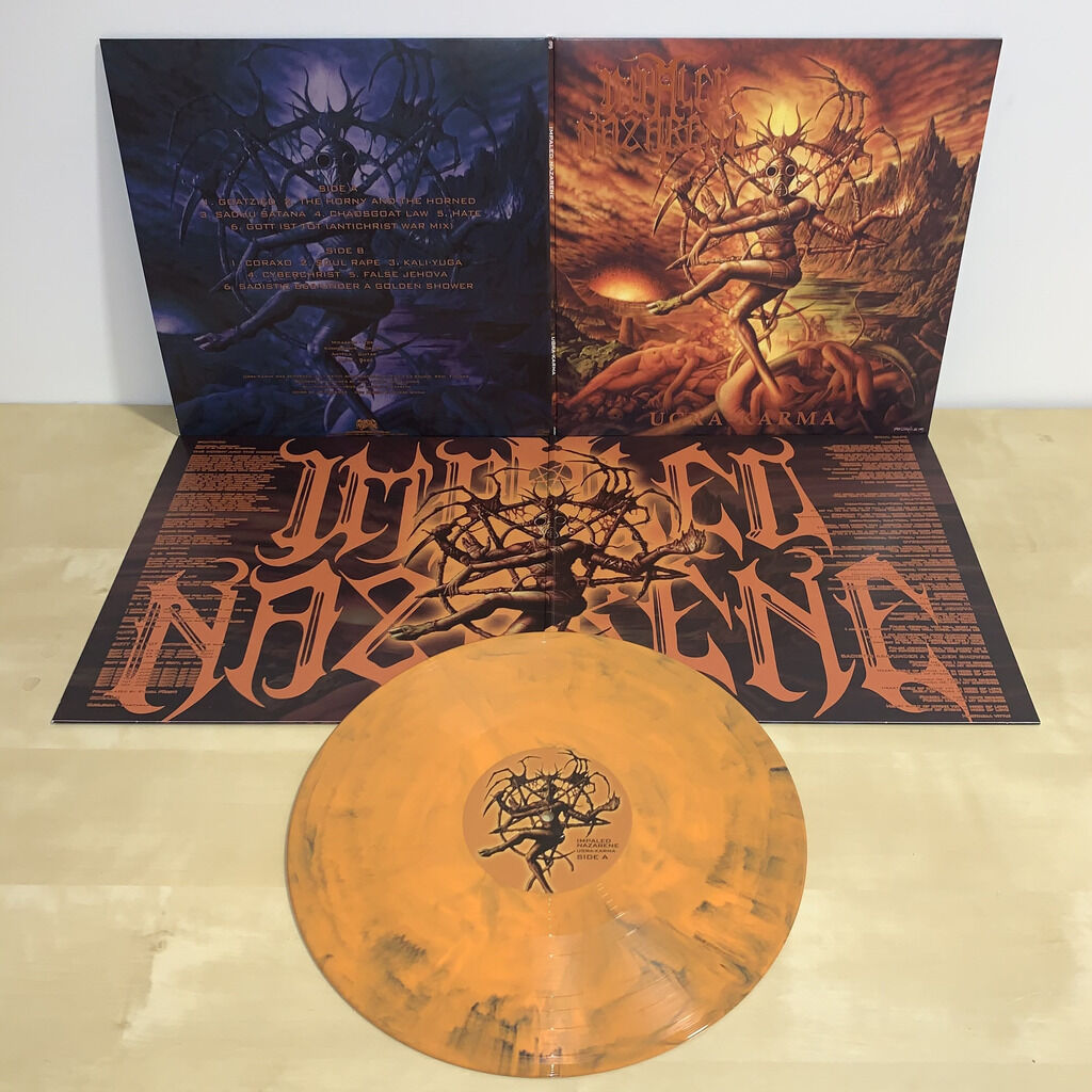 IMPALED NAZARENE: Ugra Karma LP (orange marble 180g vinyl, deluxe gatefold sleeve) *new*