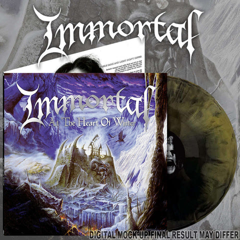 IMMORTAL: At The Heart Of Winter LP (black/gold galaxy vinyl, gatefold sleeve with hotfoil)