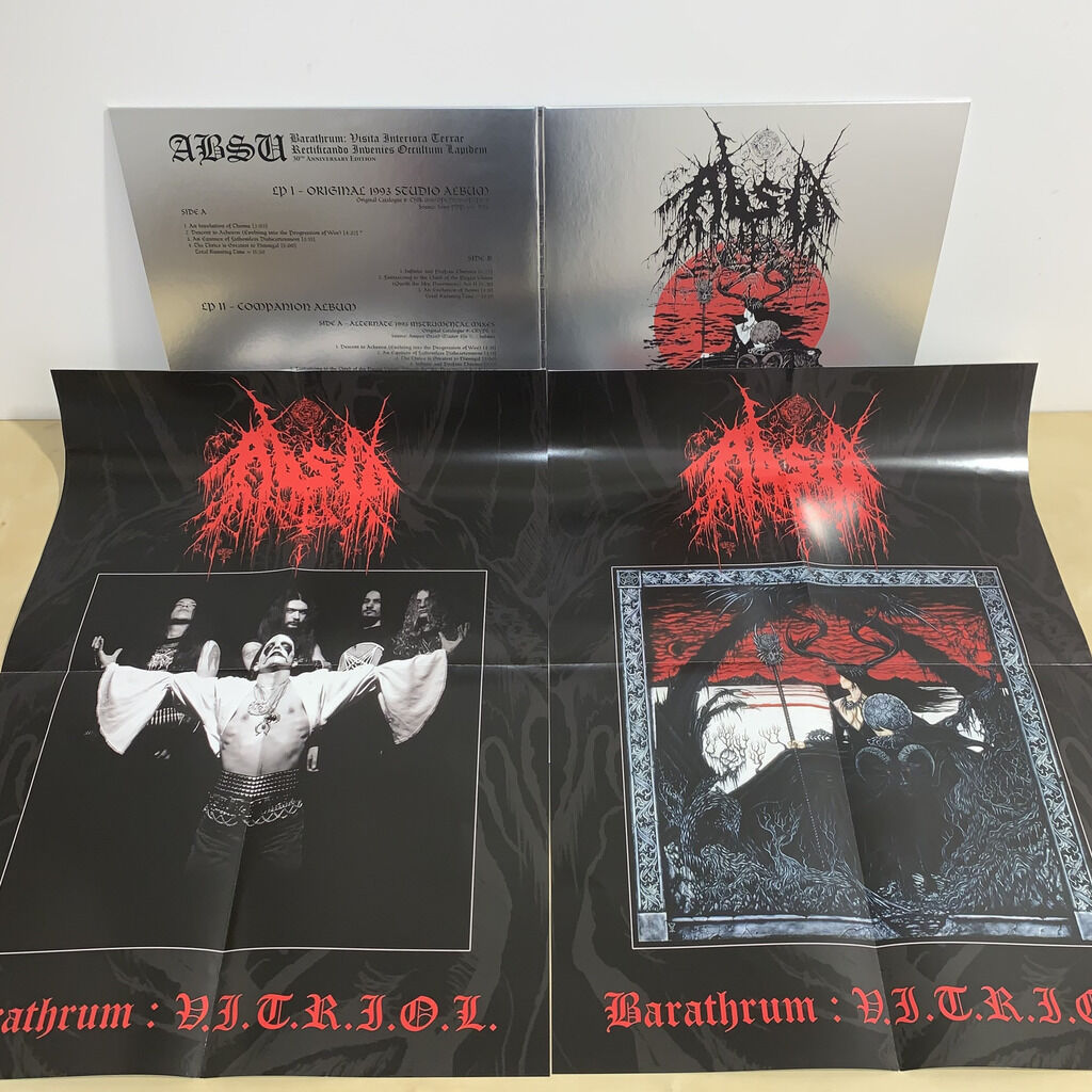 ABSU: Barathrum: V.I.T.R.I.O.L. double LP (30th anniversary deluxe edition inc. 2x black vinyl, gatefold, poster, remastered) *new*