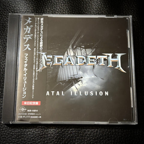 Megadeth ‎– Fatal Illusion CD (Japanese edition with OBI) *preowned/collectible, as new condition*