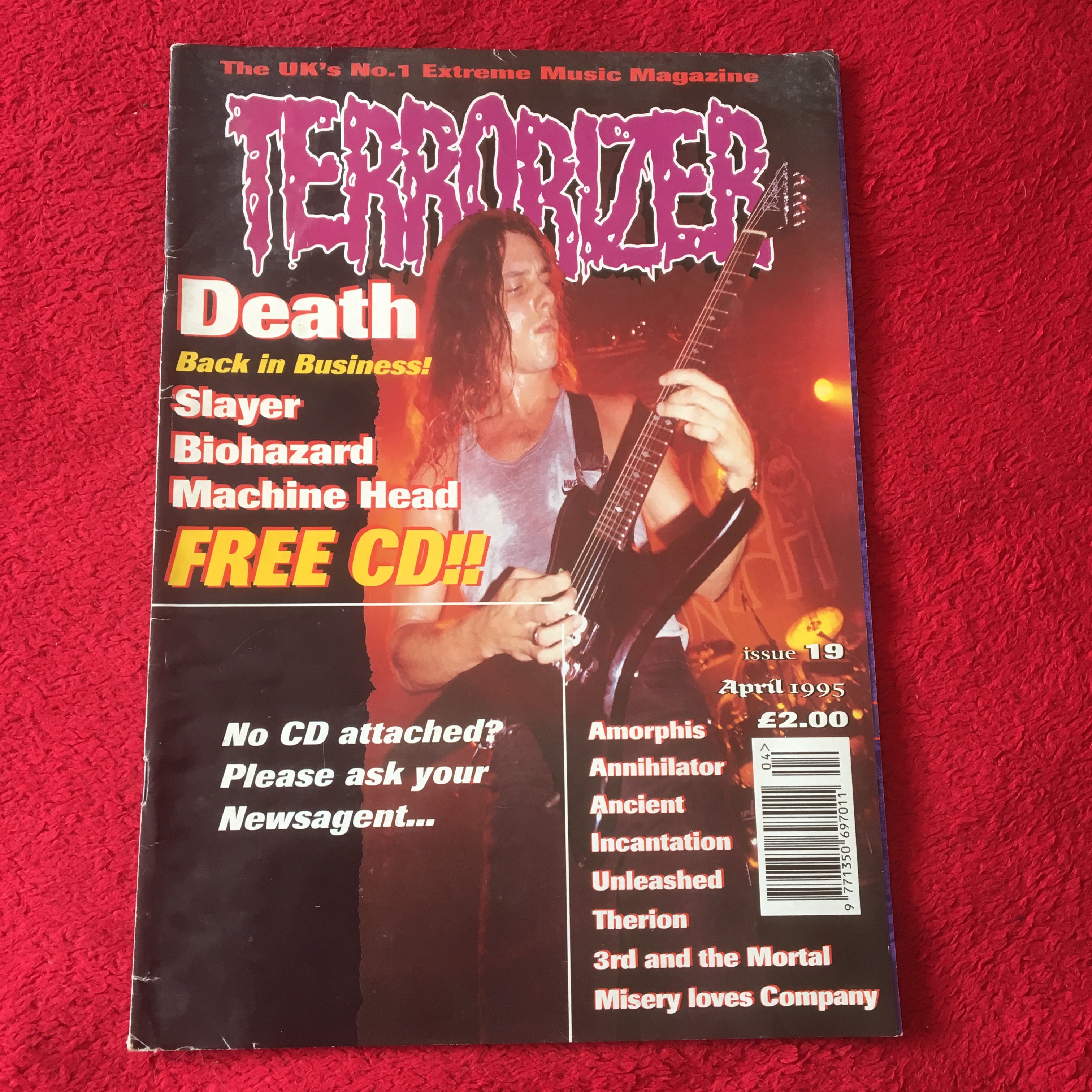 TERRORIZER magazine sale (early issues, 1-50) *rare*