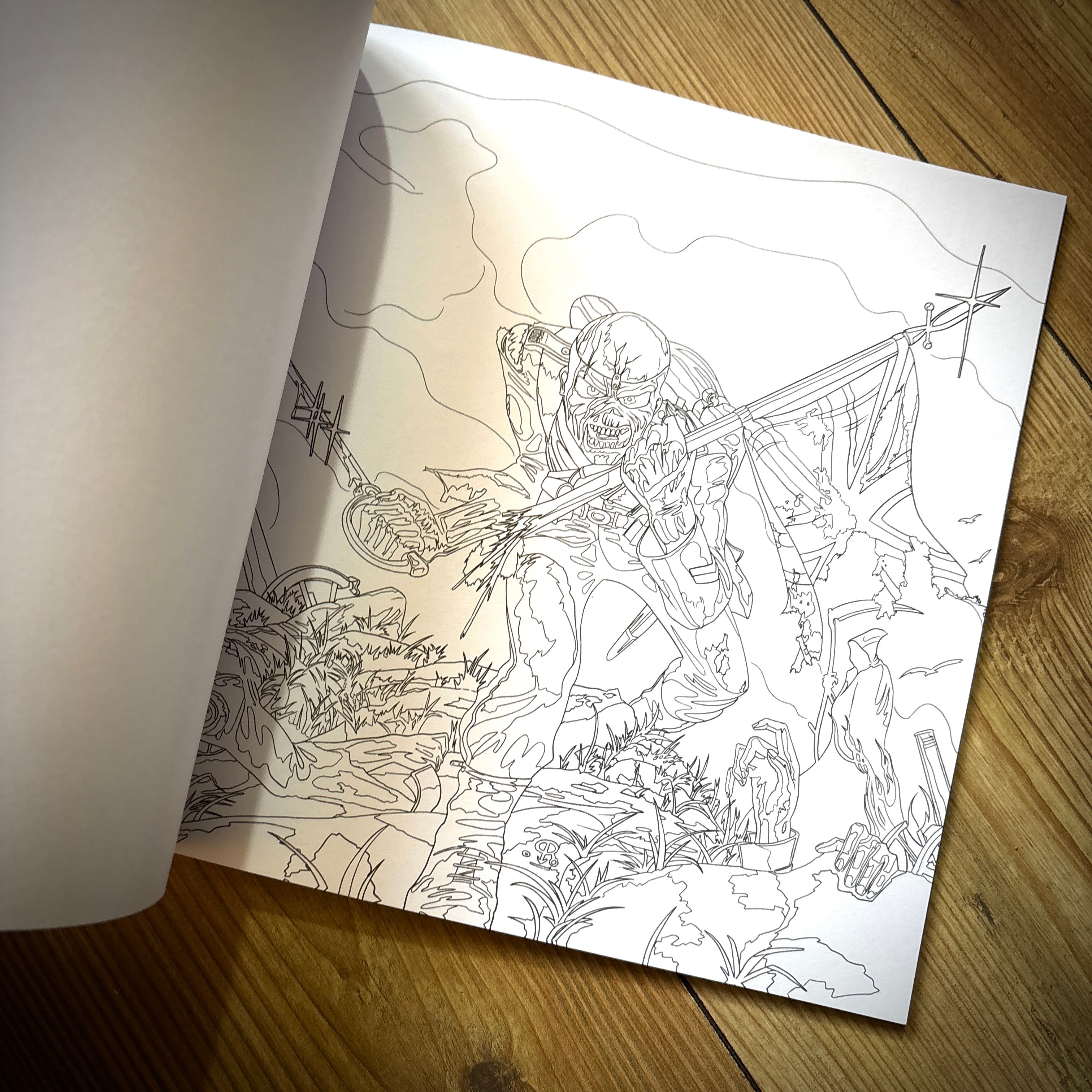 THE OFFICIAL IRON MAIDEN COLOURING BOOK VOL 2 - THE SINGLES