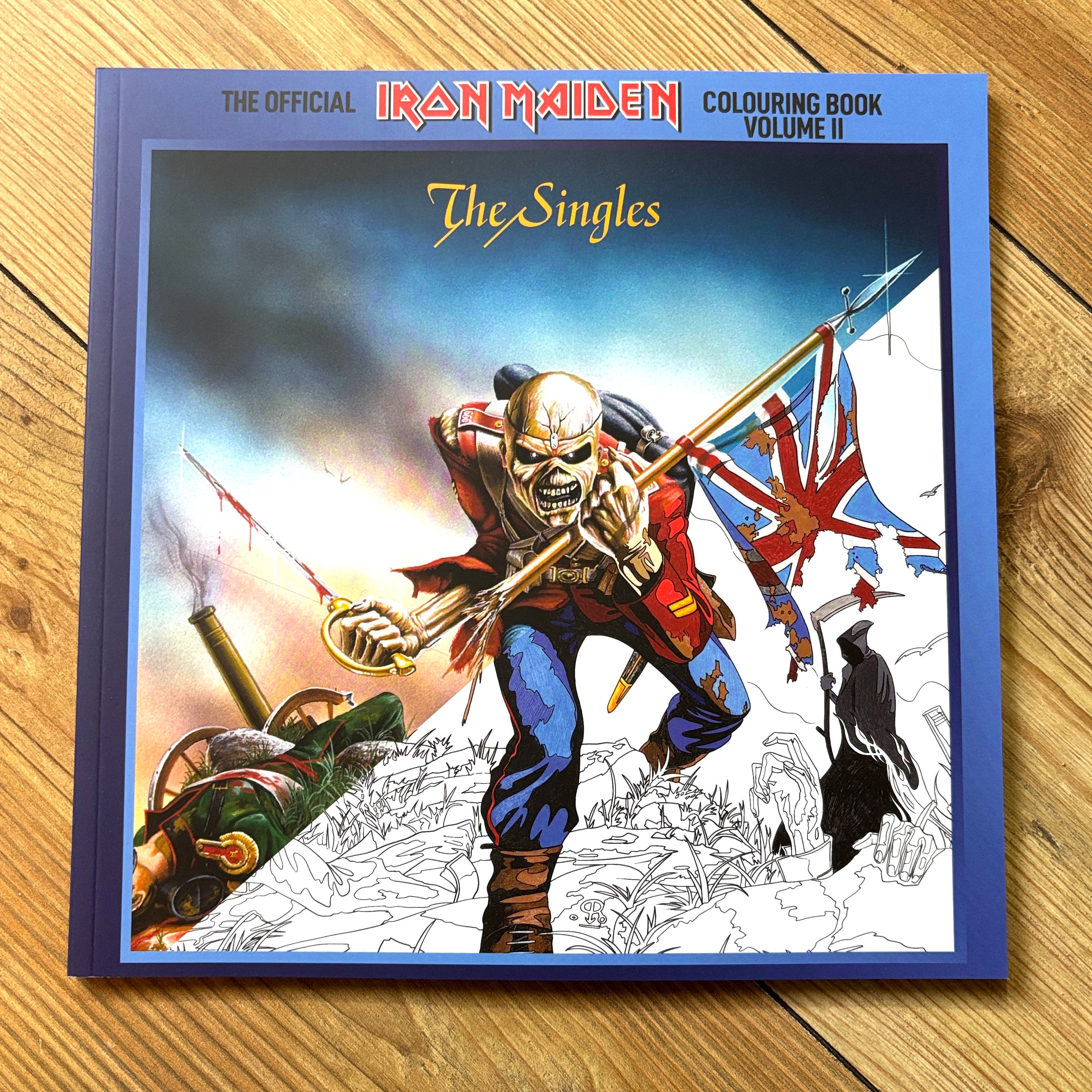 THE OFFICIAL IRON MAIDEN COLOURING BOOK VOL 2 - THE SINGLES