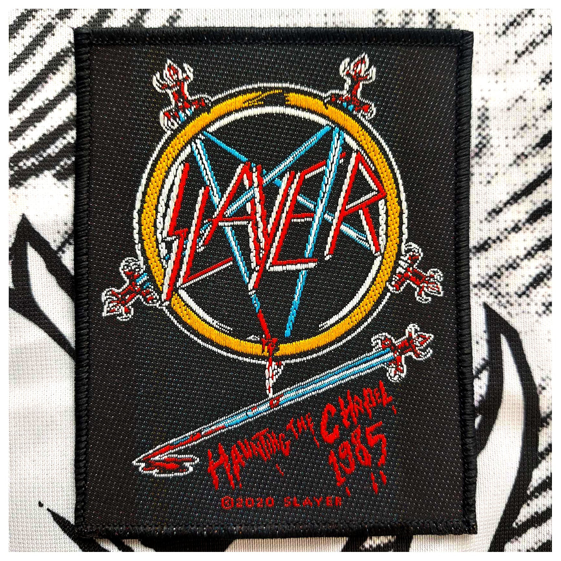 SLAYER: official HAUNTING THE CHAPEL patch – CultNeverDies