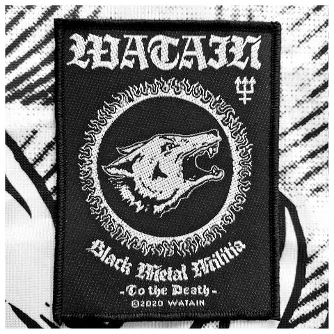 Official WATAIN: BLACK METAL MILITIA patch