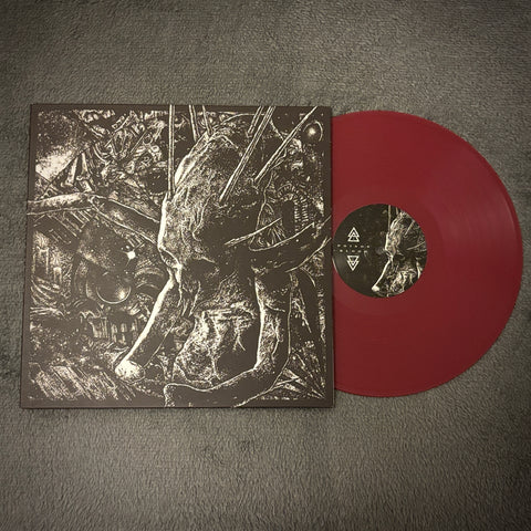 Poison Blood ‎– Poison Blood LP (ox blood vinyl, etched, 2017)  *preowned/collectible, excellent condition* (Krieg / Horseback project)
