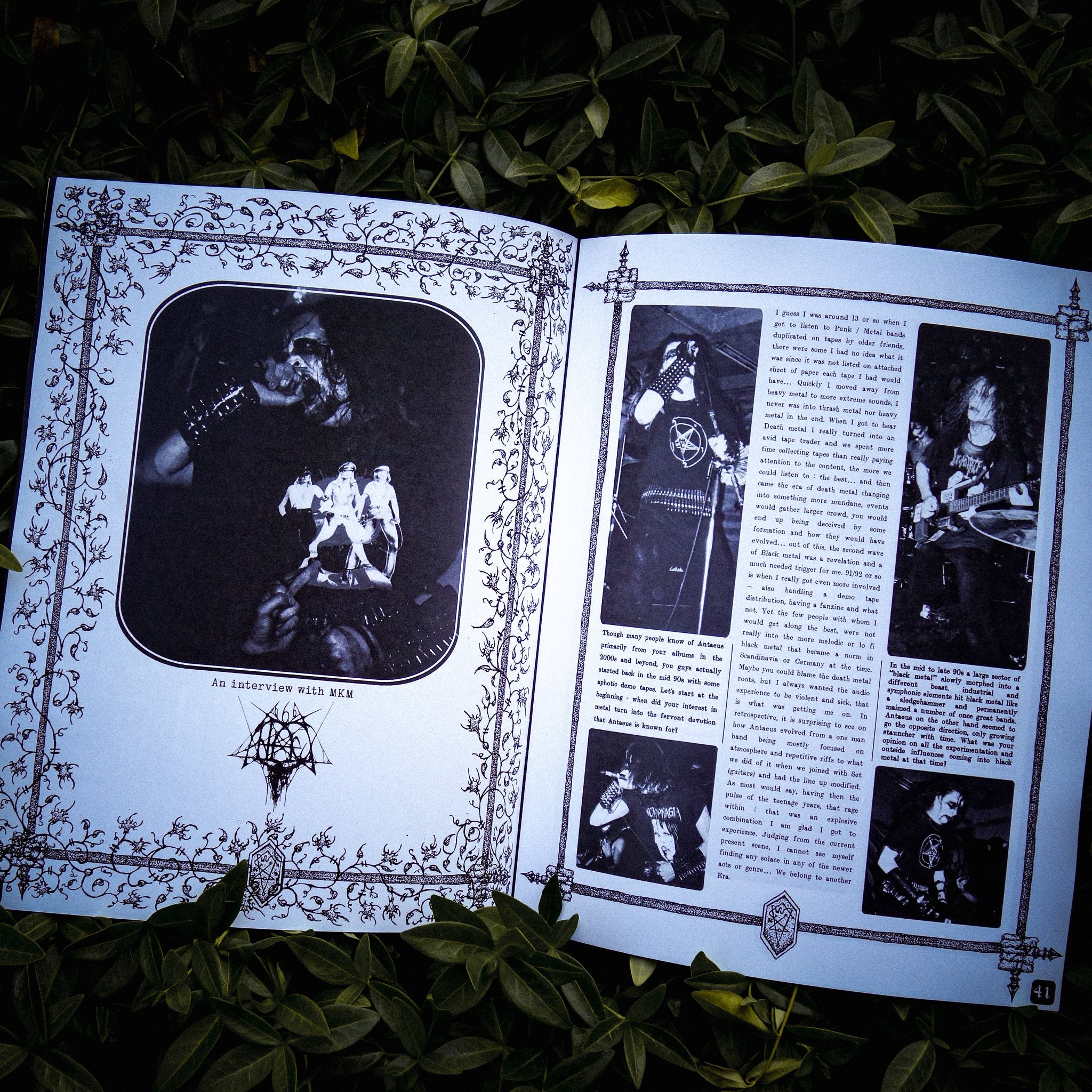 ARCANE ARCHIVIST fanzine issue 7 (cult BM zine, Profanatica, Odium, Ancient, Antaeus) *Cult Never Dies edition, ltd to 100 copies*
