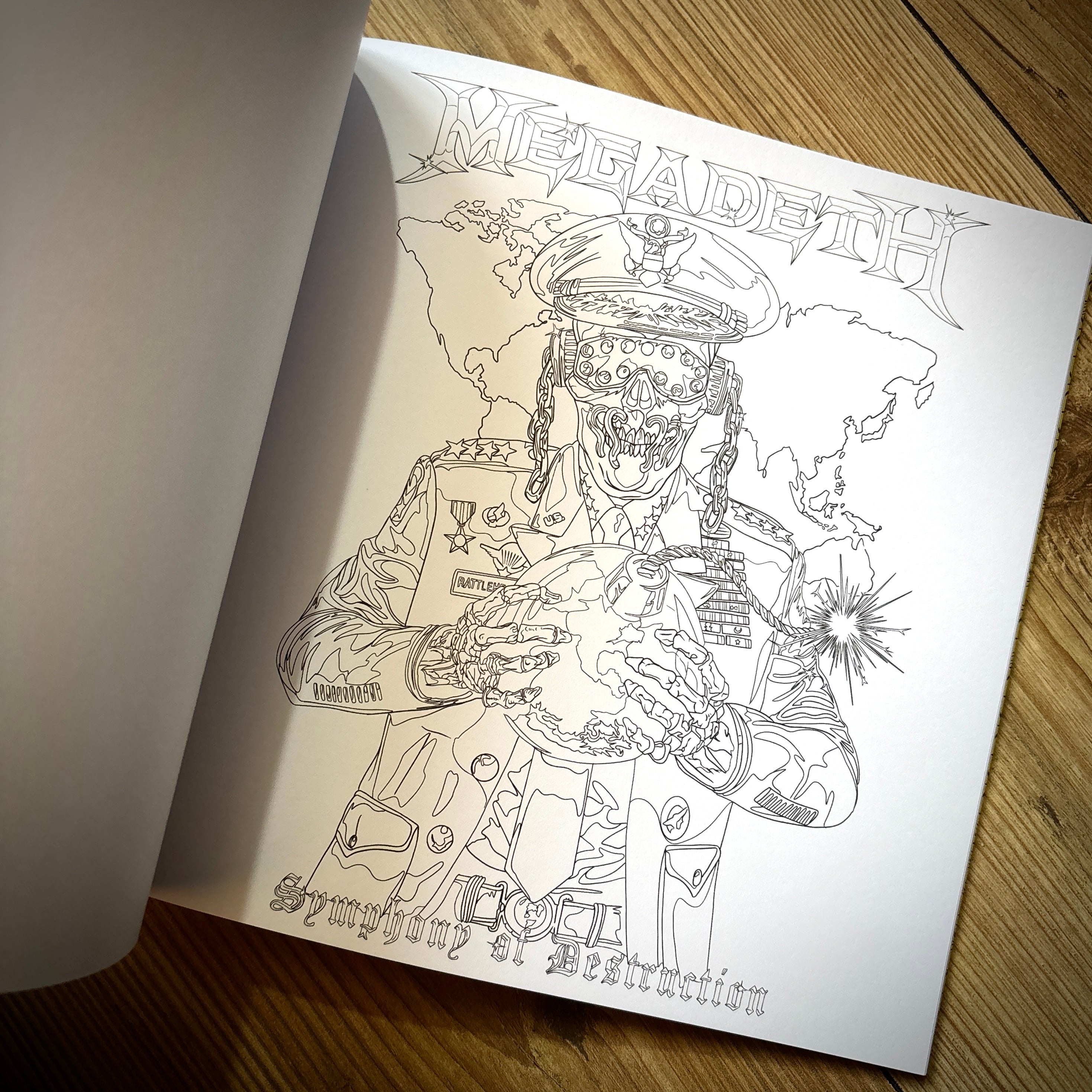 THE OFFICIAL MEGADETH COLOURING BOOK