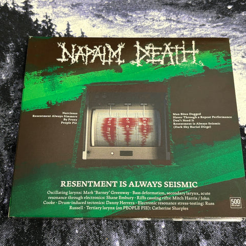 NAPALM DEATH: RESENTMENT IS ALWAYS SEISMIC CD *preowned/ex-display/collectible, excellent condition*