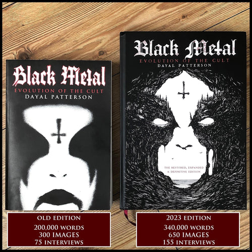 Preorder [15th June 2026] BLACK METAL: EVOLUTION OF THE CULT - THE RESTORED, EXPANDED & DEFINITIVE EDITION hardback (signed by author, includes patch)